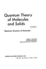 Quantum theory of molecules and solids. Volume 4: self-consistent field for molecules and solids