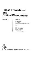 Phase transitions and critical phenomena. Vol. 2
