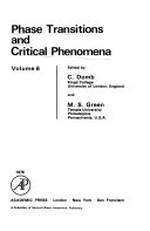 Phase transitions and critical phenomena. Vol. 6