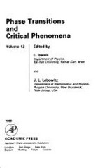 Phase transitions and critical phenomena. Vol. 12