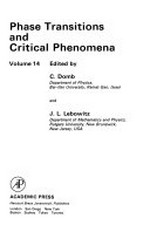 Phase transitions and critical phenomena. Vol. 14