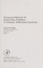 Numerical methods for initial value problems in ordinary differential equations