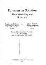 Polymers in solution: their modelling and structure