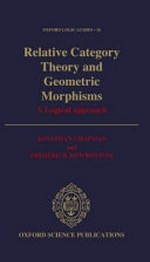 Relative category theory and geometric morphisms: a logical approach