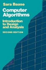 Computer algorithms: introduction to design and analysis