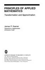 Principles of applied mathematics: transformation and approximation