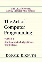 The art of computer programming. Vol. 2 : seminumerical algorithms