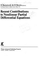 Recent contributions to nonlinear partial differential equations