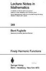 Finely harmonic functions