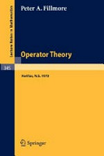 Proceedings of a Conference on Operator Theory, Dalhousie University, Halifax, Nova Scotia, April 13 and 14th, 1973
