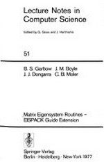 Matrix eigensystem routines: EISPACK guide extension