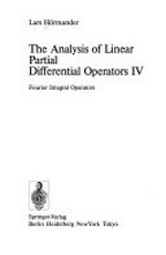 The analysis of linear partial differential operators