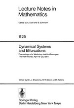 Dynamical systems and bifurcations: proceedings of a workshop held in Groningen, The Netherlands, April 16-20, 1984 