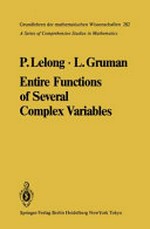Entire functions of several complex variables