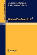 Minimal surfaces in IR3