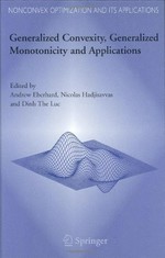 Generalized Convexity, Generalized Monotonicity and Applications: Proceedings of the 7th International Symposium on Generalized Convexity and Generalized Monotonicity