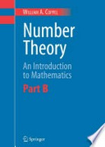 Number Theory: An Introduction to Mathematics: Part B