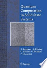 Quantum Computing in Solid State Systems