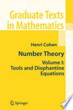 Number Theory: Volume I: Tools and Diophantine Equations