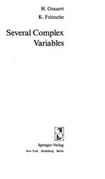 Several complex variables /