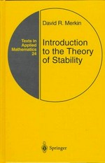 Introduction to the theory of stability
