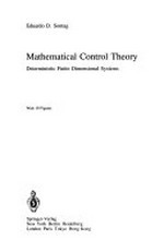 Mathematical control theory: deterministic finite dimensional systems 