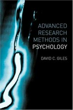Advanced research methods in psychology