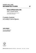 Complex analysis in locally convex spaces /