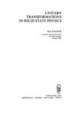 Unitary transformations in solid state physics /