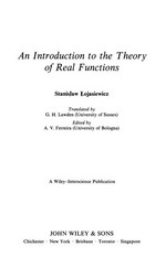 An introduction to the theory of real functions