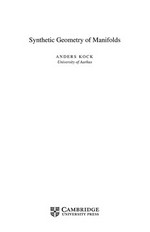 Synthetic geometry of manifolds /