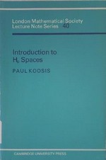 Introduction to Hp spaces, with an appendix on Wolff' s proof of the corona theorem 