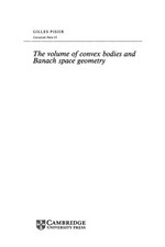 The volume of convex bodies and Banach space geometry /