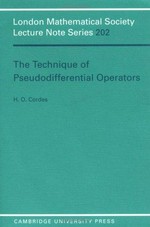 The technique of pseudodifferential operators