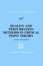 Duality and perturbation methods in critical point theory