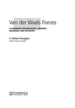 Van der Waals forces: a handbook for biologists, chemists, engineers, and physicists