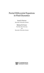 Partial differential equations in fluid dynamics