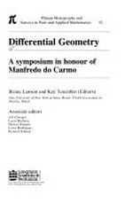 Differential geometry: a symposium in honour of Manfredo do Carmo /