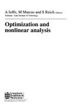 Optimization and nonlinear analysis