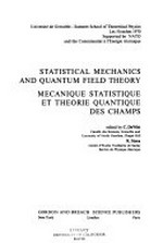 Statistical mechanics and quantum field theory