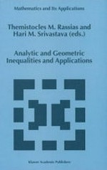Analytic and geometric inequalities and applications