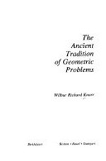 The ancient tradition of geometric problems