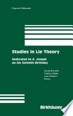 Studies in Lie Theory: Dedicated to A. Joseph on his Sixtieth Birthday