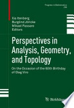 Perspectives in Analysis, Geometry, and Topology: On the Occasion of the 60th Birthday of Oleg Viro
