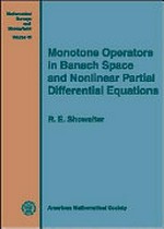 Monotone operators in Banach space and nonlinear partial differential equations 