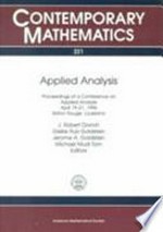 Applied analysis: proceedings of a conference on Applied analysis, April 19-21, 1996, Baton Rouge, Louisiana 