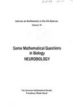 Some mathematical questions in biology, neurobiology