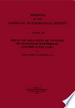 Decay of solutions of systems of nonlinear hyperbolic conservation laws 
