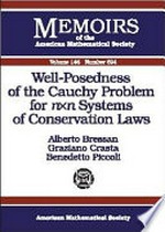Well-posedness of the Cauchy problem for n x n systems of conservation laws