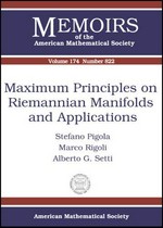Maximum principles on Riemannian manifolds and applications